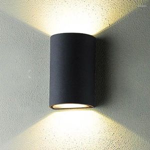 Wall Lamp 6W Outdoor Up Off Down Garden Park Landschap verlichtingspad Buiten Bollards Balkon Lichte Corridor Community Villa SCONCE