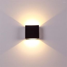 Applique murale 7W 12W LED extérieur étanche en aluminium AC85-265V lumière moderne intérieur chambre salon porche éclairage Luminaire