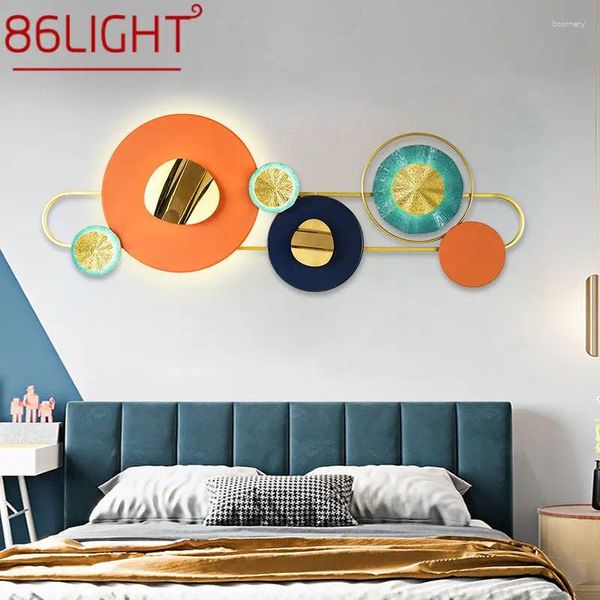 Applique murale 86 lumières contemporaines, luminaire créatif de fond nordique, LED 3 couleurs, lumière pour la maison, le salon et la chambre à coucher