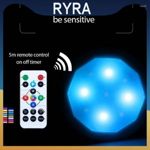 Applique murale ABS Shell 5V LED Cabinet Light RGB Touch Dimmable Night Télécommande sans fil Accessoires pour la maison Smart Product Dropship