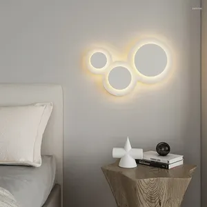Wandlamp Acryl LED gemonteerde Noordse creatieve bedlampen Loft Bed Home Sconces Decor Mirror Lighting Badkamer verlichtingsarmaturen