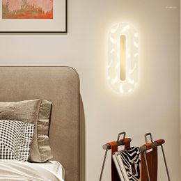 Lámpara de pared acrílica moderna LED, lámparas especiales simples para sala de estudio, dormitorio, mesita de noche, pasillo, pasillo, luces de apartamento, iluminación