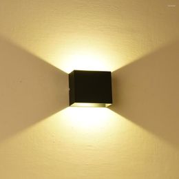 Wandlamp Verstelbare LED LED Outdoor Waterdichte tuinverlichting aluminium AC85-265V binnensoor slaapkamer woonkamer trappen licht