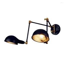 Luminaires vintage réglables de lampe murale 2 têtes