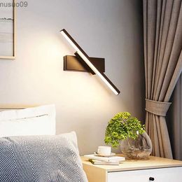 Wandlamp AIFENG LED-wandlamp Scandinavisch modern minimalistisch slaapkamerbedlampje Creatieve traplamp Woonkamer roterende wandlamp