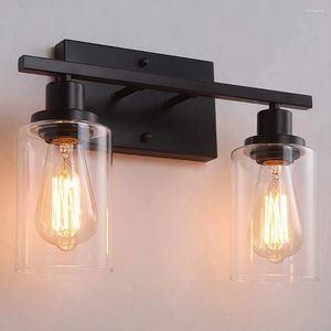 Lampe murale American Industrial Vintage Loft Style Light for Bedside Sconce Glass Iron Art Edison LED Éclairage d'éclairage