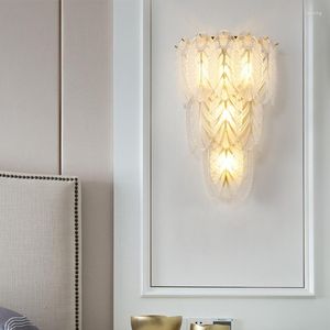 Lampe murale American Luxury Charge Crystal Living Room Batter