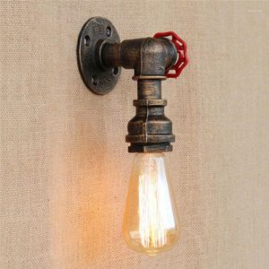 Wall Lamp American Style Retro Vintage Industrial Water Pipe Light voor Home Rustic Metal Steampunk Cafe Bar SCONCE