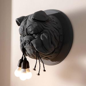 Lámpara de pared Amsterdam luz nórdica Animal perro sala de estar decoración pasillo personalizado decoración de iluminación del hogar