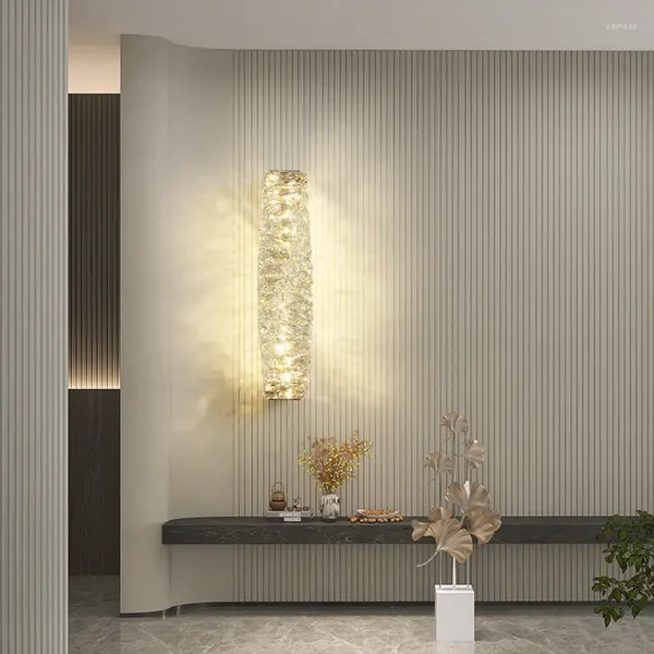 Lámpara de pared Llegada Diseño artístico Interior Room Golden Living El Lobby Luces LED largas para el hogar