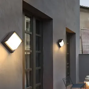 Balcon de lampe murale étanche d'éclairage extérieur porche jardin LED clôture extérieure Veranda FADADE LUMINE ÉTONCE COURDE COURSE DÉCOR