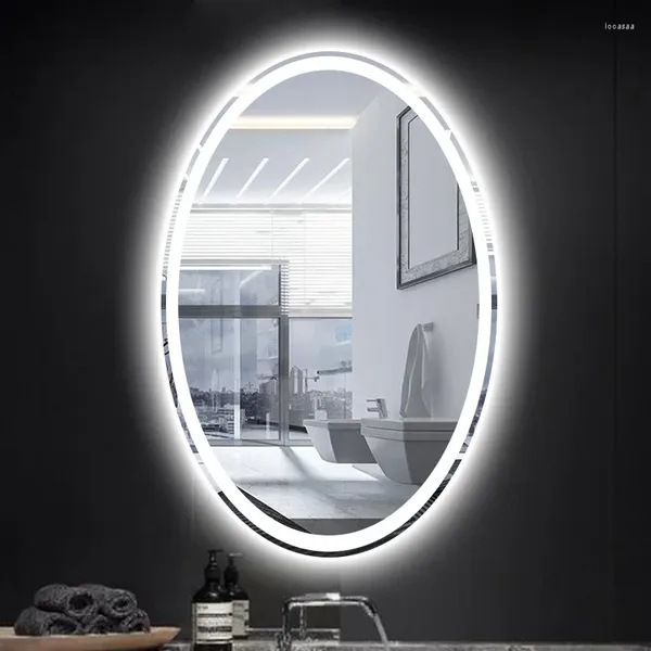 Applique murale Led ovale de styliste nordique, luminaire décoratif d'intérieur, idéal pour une salle de bain, un miroir de vanité ou des toilettes, luminosité variable, 110-265V