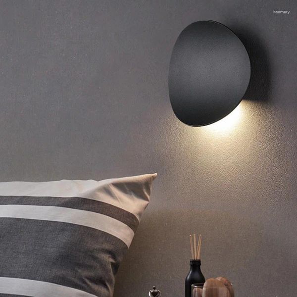 Lámpara de pared Dormitorio Aluminio Novedad moderna Luz interior Apliques de baño de lujo Murale Decoraciones para el hogar