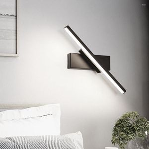 Muurlamp slaapkamer bedlicht licht 320 ° roteerbare verstelbare binnenled moderne eenvoudige gang gangpad decoratieve lichten