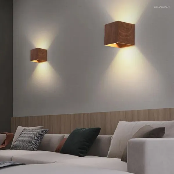 Applique murale LED pour chambre à coucher, éclairage de chevet, Angle haut et bas réglable, pour intérieur, allée Simple, arrière-plan du salon