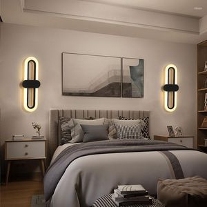 Wandlamp Slaapkamer Nachtkastje Modern Minimalistisch Woonkamer Achtergrond Led Driekleurig Lichtveranderend Eenvoudig Gangpad Balkon