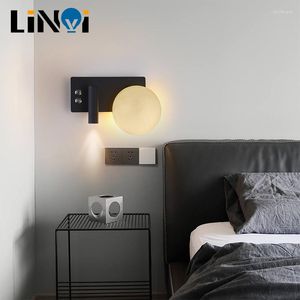 Wandlamp Slaapkamer Led Lezen Met Schakelaar Creatief Nordic Woonkamer Eenvoudig Modern Boek