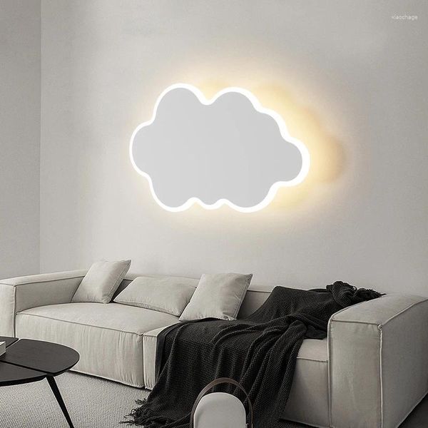 Applique lampe de chevet moderne Led salon fond allée nordique créatif nuage minimaliste éclairage intérieur décor