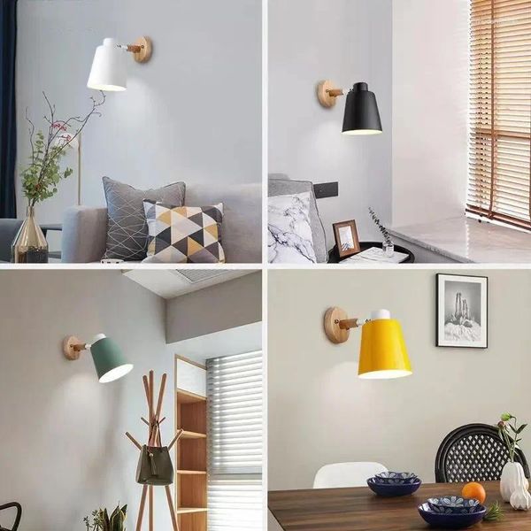 Lámpara de pared para mesita de noche, luz nórdica de lujo para sala de estar, dormitorio, escalera, balcón, pasillo, luces de lectura famosas por Internet