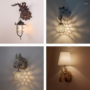 Wandlamp Zwart Schans Gemonteerd Led Zeshoekig Slaapkamer Decor Draadloos Rustiek Huis