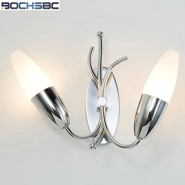 Applique BOCHSBC Creative Chrome lumières Simple couloir allée lumière pour salon chambre chevet Luz De Pared Lampada Led