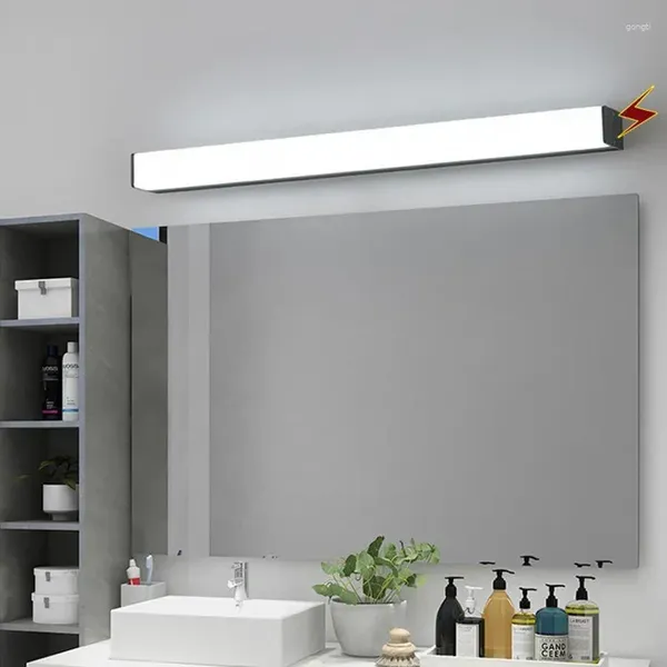 Lámpara de pared para gabinete, aplique de luz de 20cm, 40cm, 50cm, espejo de baño, tiras largas, lámparas súper brillantes, iluminación para decoración del hogar