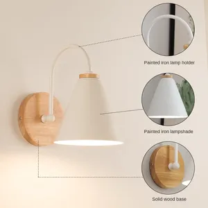 Wandlamp Plafondverlichting Eenvoudig voor slaapkamer Bedlampjes Nordic Living Badkamer Gang Studie Achtergrond Gebogen LED-licht