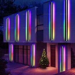 Wall Lamp Kerstmis Pasen Waterdicht Tuin IP65 Courtyard Deur Post Kleur Led Binnen slaapkamer Hoofdeinde Verlichting Wall