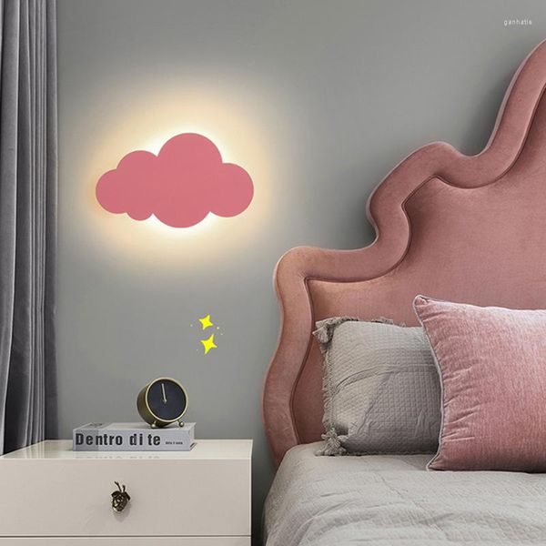 Applique murale nuage abat-jour LED moderne lumière appliques éclairage intérieur décor à la maison pour salon chambre chevet luminaire