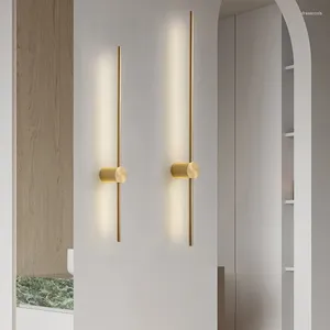 Lampe murale longue bande contemporaine LED Minimaliste Lumière intérieure pour le salon Chambre salle à manger salle de bain