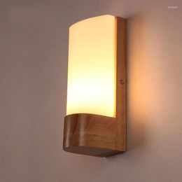 Lámpara de pared Lámparas de madera minimalistas modernas chinas creativas para sala de estar decoradas con personalidad YA72627