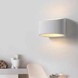 Luminária de parede criativa geométrica LED luz 5W interior casa quarto cabeceira 110 V / 220 V gesso