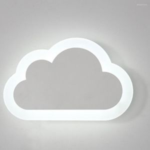 Lámpara de pared Luz LED LED fácil Instalación fácil Corrosión Resistente a la textura fina Iluminación de la noche de la nube para niños