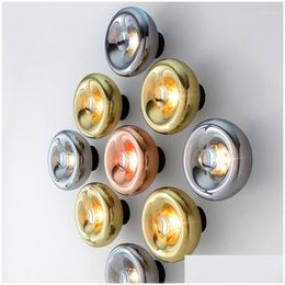 Decoración de la lámpara de pared Diseñador del hogar LED LED interiores para el dormitorio al lado/Livera de la sala de estar Drop entrega del jardín el suministros deco dhmiq