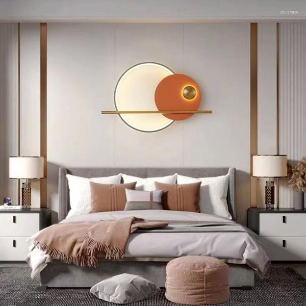 Lámpara de pared Aplique decorativo Apliques de luz de baño modernos Art Deco para sala de estar Dormitorio de diseño nórdico