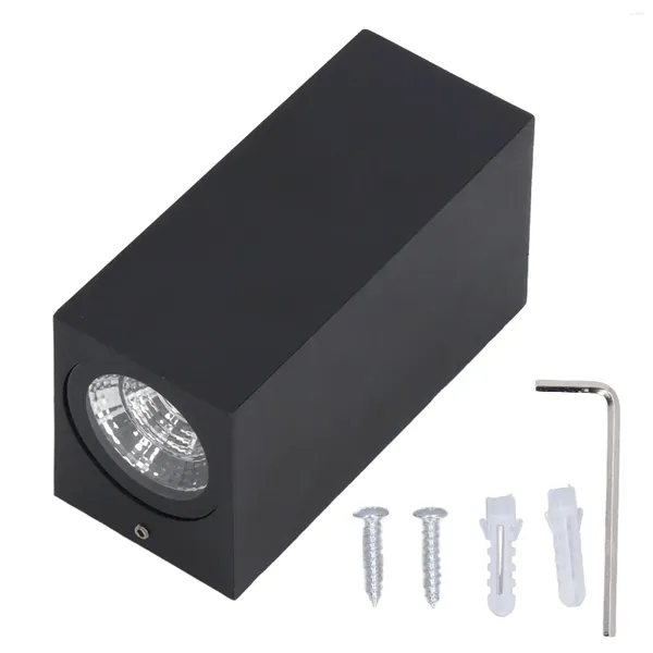 Lámpara de pared LED de doble cabeza 12W Diseño moderno Impermeable Arriba y abajo Sconce Accesorio de aluminio 85-265V para restaurante Café