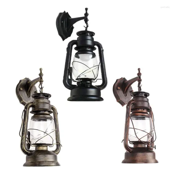 Applique murale E27 rétro Vintage Antique rustique lanterne applique luminaire