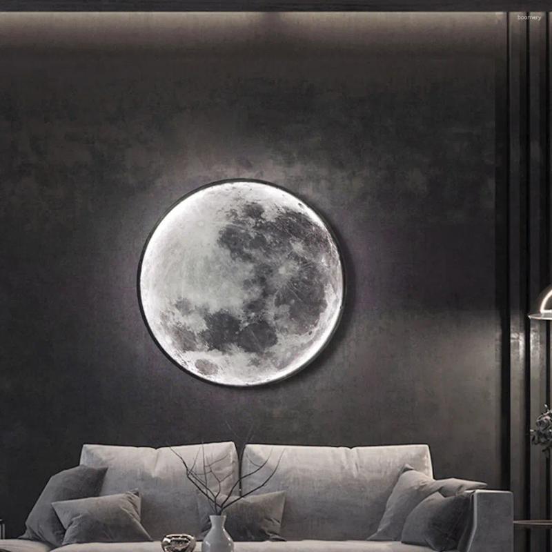 Duvar lambası kolay led ay ışığı iyi dekoratif malzemeler şık ışıklar