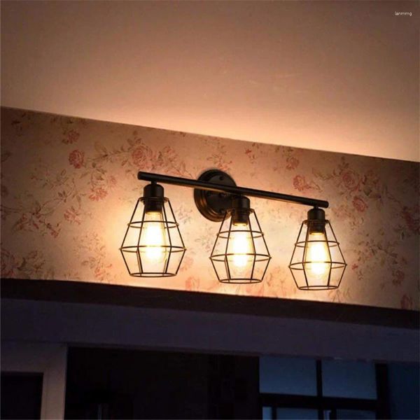 Lámpara de pared Edison Retro Brazo oscilante Granero Sombra Rústico Loft Aplique Luz industrial Iluminación ajustable