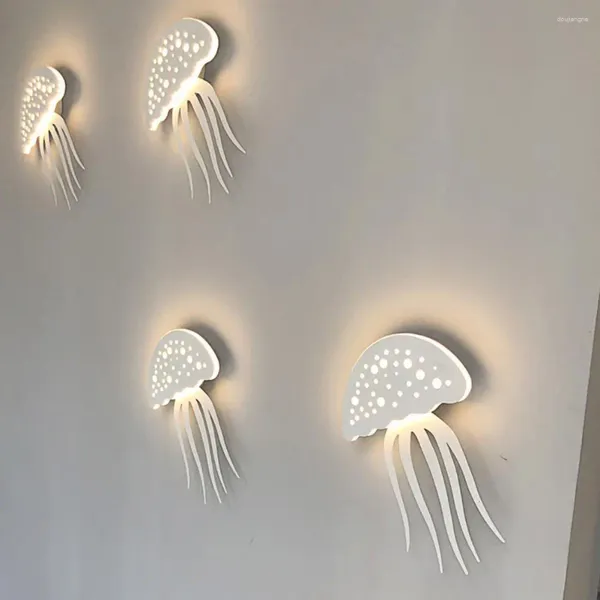 Lámpara de pared Ahorro de energía Forma de medusa de larga duración LED Pasillo para cocina