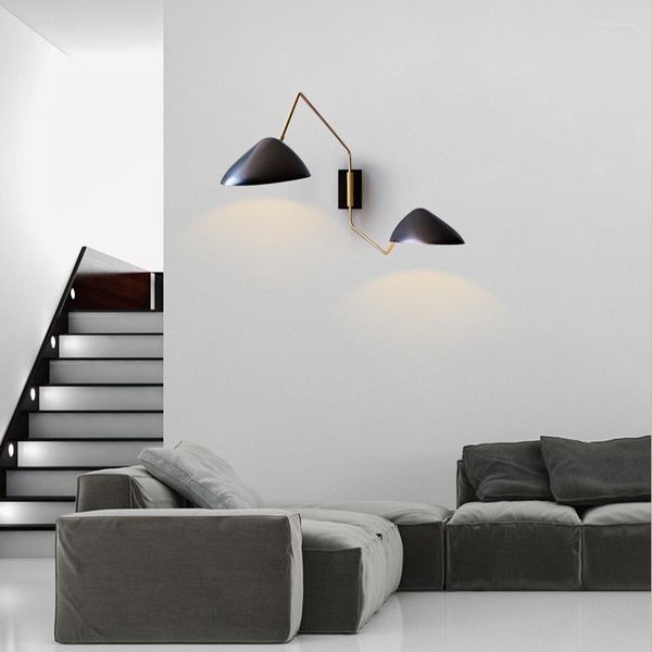 Lámpara de pared estilo europeo lectura creativa estudio luz Metal ajustable mesita de noche sala de estar sofá con enchufe G9 LED 110v-240v