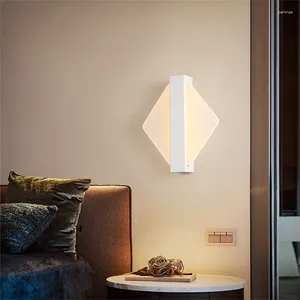 Wandlamp European Style Lampen 110V/220V binnensis Bedide Balway Ronde vierkant Minimalistisch Acryl Art Design Home Aisle Decor Lights