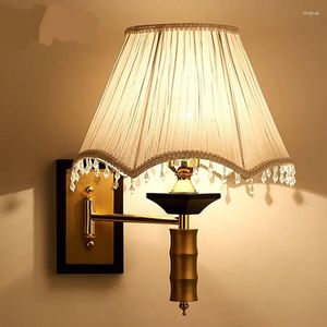 Lampe murale lampes de style européen GaestGiveriet el chambre d'amine rocker léger grouillant chambre à coucher époustouflante Golden Lu728304