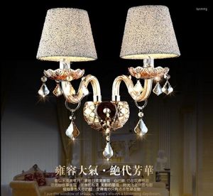 Wandlamp Fashion K9 Crystal 1/2 armlichten SCONCE SLAAPKAMER ZEERDE KAARDE LUXE