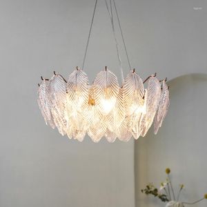 Wandlamp Franse stijl retro hand gesneden bladeren glas kroonluchter lichtkamer woonkamer eetkamer eetlampen huisdecoratie kristal