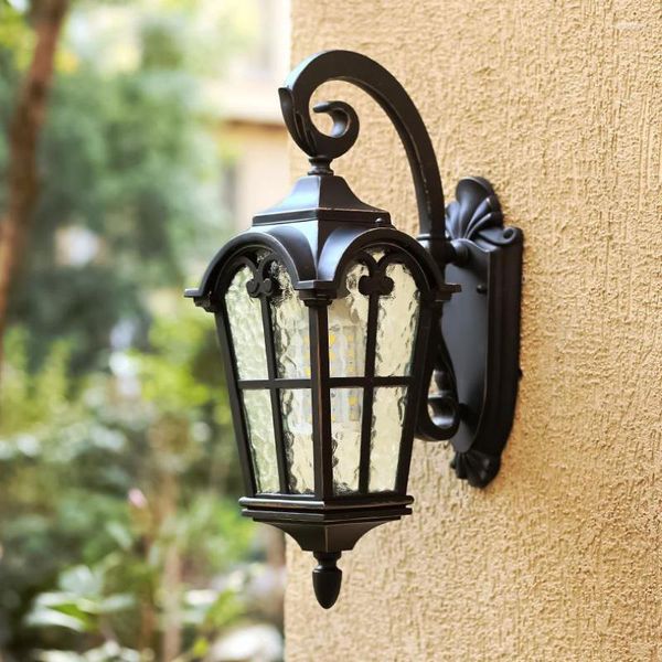 Lámpara de pared para jardín, Vintage, 1 Uds., accesorio de iluminación Led de aluminio, porche, gran camino al aire libre, luz de paisaje, baño