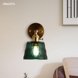 Wandlamp glas lampenkap metalen slaapkamer decor lichtgroene vintage led bedacht naast woonkamer decoratie