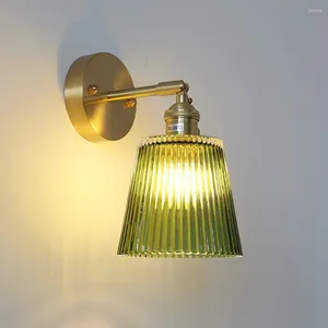 Lampe murale Lumière en verre pour le salon Applique intérieure des applications modernes lampes de chevet intérieure de chambre à coucher