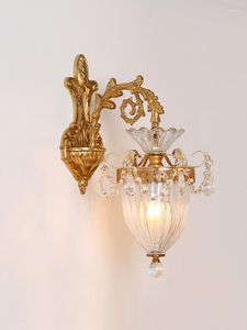 Wandlamp goud afwerking kristalverlichting binnen voor woonkamer