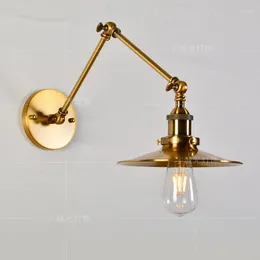 Wandlamp Gouden Schelp Nachtkastje El Engineering Restaurant Koperen Vliegende Schotel Lange Arm